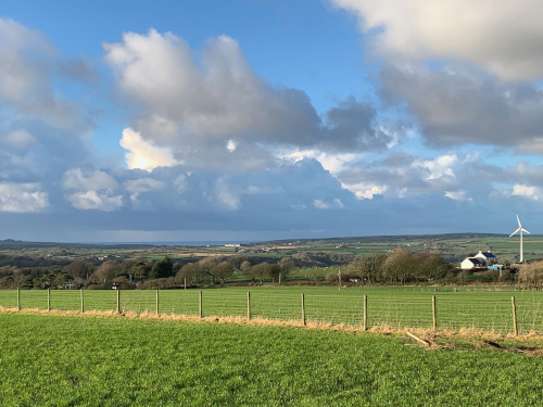 Cardigan Bay viewed from above Rhoshill