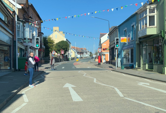 Streets of Cardigan are virtually empty