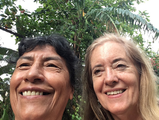 Our dear old friend Myra Trolese with Gladys in Managua