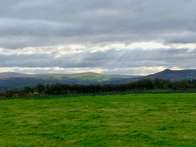 View north towards Aberystwyth