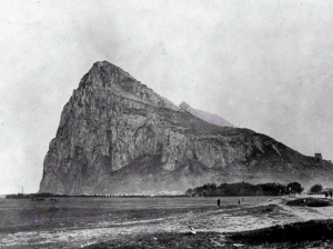 The Rock of Gibraltar, a sketch from the 1800s