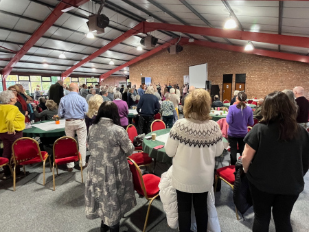 Praying with the saints in God's presence