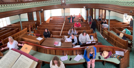 Spending precious worship and prayer time at Blaenannerch
Chapel